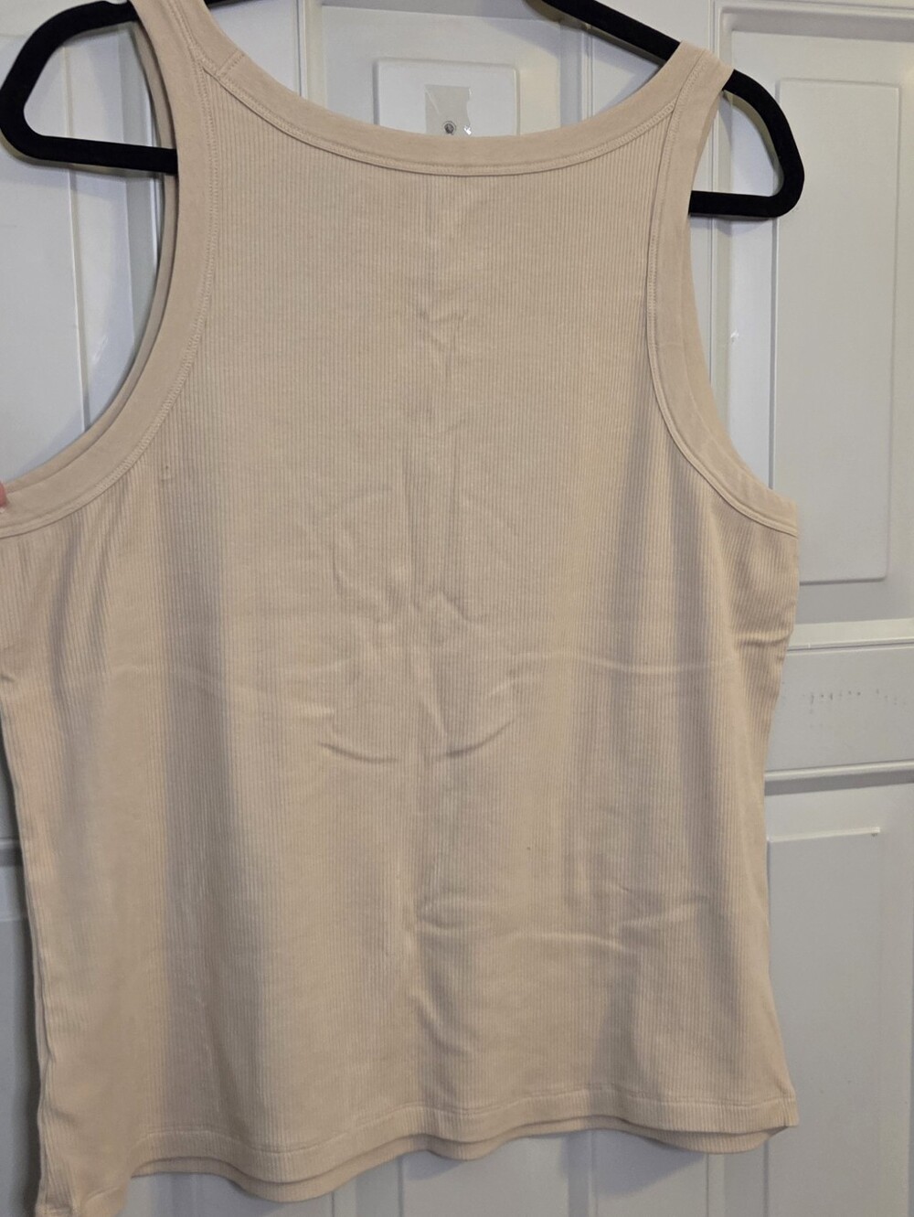 GAP Women's Cream Ribbed Scoop Ribbed Tank - Picture 5 of 5